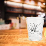 Groomsman Gift Modern Monogram Name Date Cute Shot Glass<br><div class="desc">Groomsman Groomsmen Gift Modern Monogram Name Date Cute Shot Glass. Click personalize this template to customize it with your Groomsman's Monogram Last Name Initial, Groomsman's first name and date quickly and easily. Ships Worldwide fast. 30 Day Money Back Guarantee. Groomsman Gift Modern Monogram Name Date Cute Shot Glass. Created by...</div>