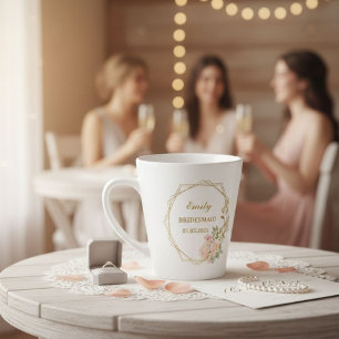 groomsman gift mug, bridesmaid proposal gift latte mug