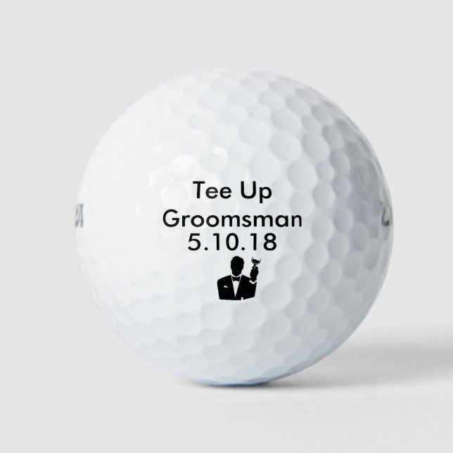 Groomsman Golf Ball Invite (Front)
