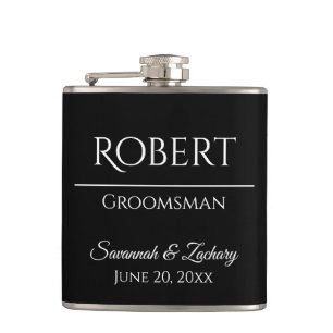 Groomsman Liquor Flask Wedding Favour Gift