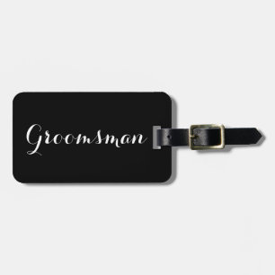 Groomsman luggage tag