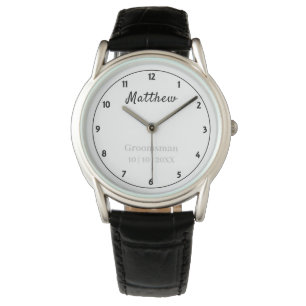 Groomsman Merci Cadeau Montre personnalisée