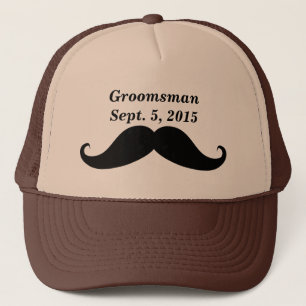 Groomsman Mustache Truckers Casquette