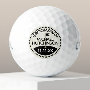 Groomsman Name Wedding Golf Ball Marker