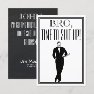 Groomsman or Best Man Proposal Vintage Invitation