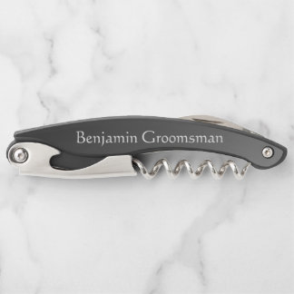 Groomsman Personalize Corkscrew