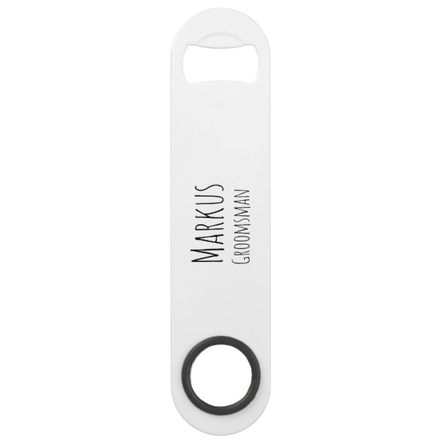 Groomsman Personalized Bar Key (Front)