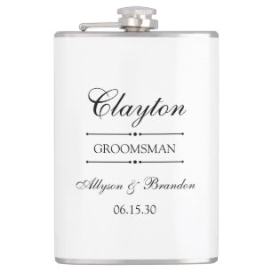 Groomsman Personalized Hip Flask
