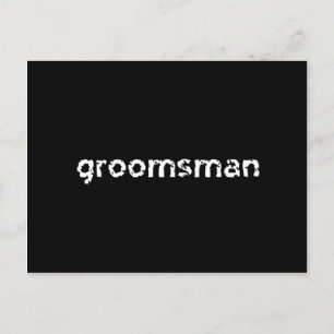 Groomsman Postcard