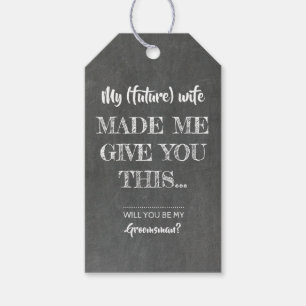 Groomsman Proposal Funny Gift Tags