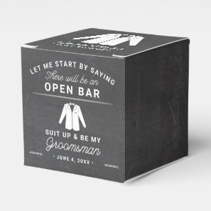 Groomsman Proposal Will You Be My Groomsman Favor Box
