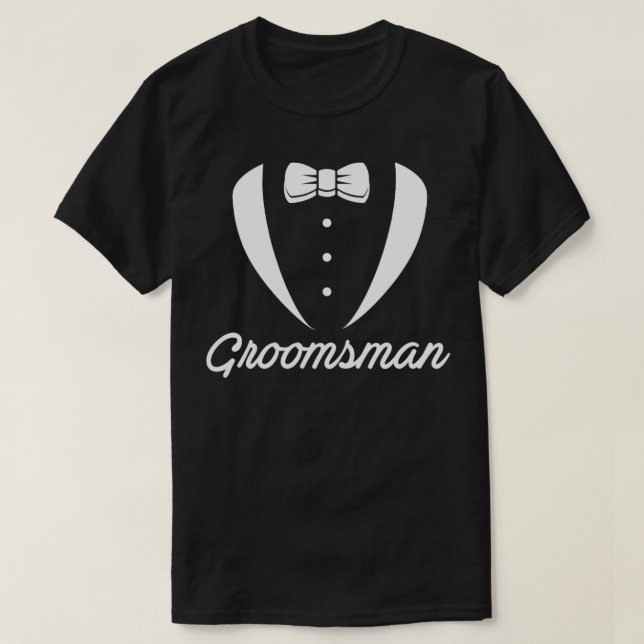Groomsman Wedding Party 4 T-Shirt (Design Front)