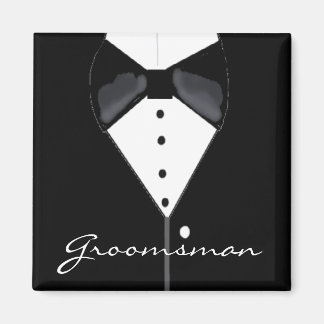 Groomsman Wedding Tuxedo Magnet