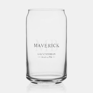 Groomsmen Cadeau Moderne tendance Monogramme Initi