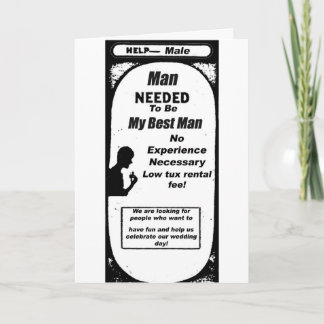 Groomsmen card