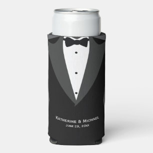 Groomsmen Cooler Gifts Black Seltzer Can Cooler