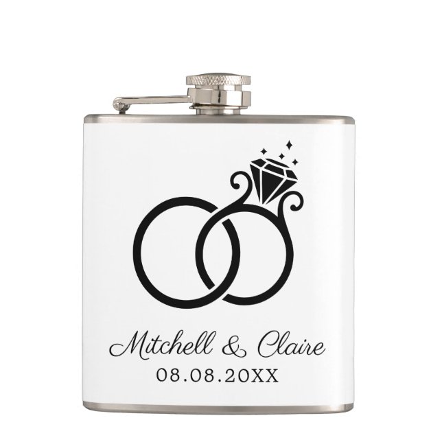 Groomsmen Gift Flask Personalized Gift (Front)