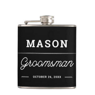 Groomsmen Gift Personalized Flask