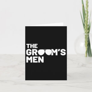 Groomsmen Groom Squat Men Bachelor Supplies Party Card