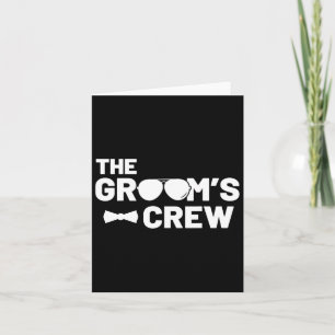 Groomsmen Groom Squat Men Bachelor Supplies Party  Card
