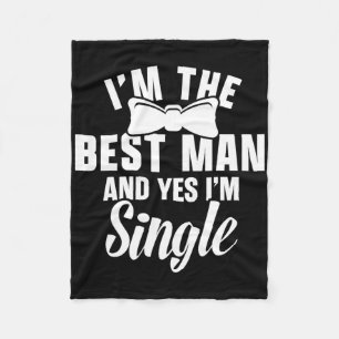 Groomsmen Groom Squat Men Bachelor Supplies Party  Fleece Blanket