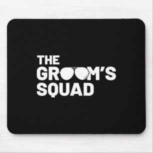 Groomsmen Groom Squat Men Bachelor Supplies Party  Mouse Pad