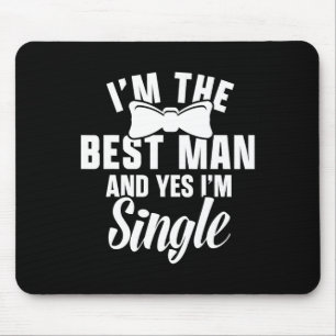 Groomsmen Groom Squat Men Bachelor Supplies Party Mouse Pad