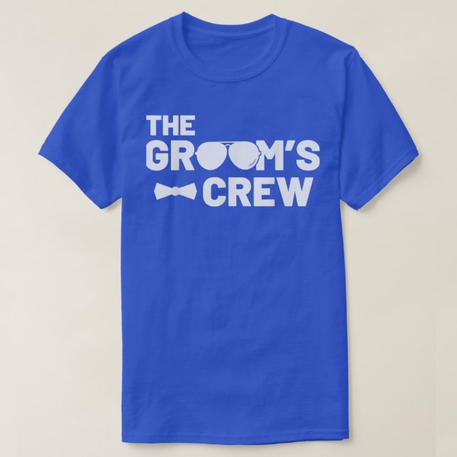 Groomsmen Groom Squat Men Bachelor Supplies Party  T-Shirt (Design Front)