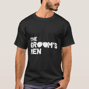 Groomsmen Groom Squat Men Bachelor Supplies Party T-Shirt