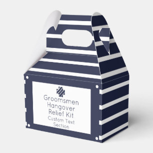Groomsmen Hangover Relief Kit Favor Box