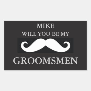 Groomsmen party sticker