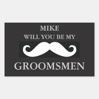 Groomsmen party sticker