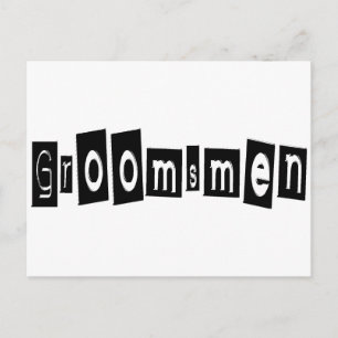 Groomsmen Postcard