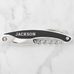 Groomsmen Proposal Cork Screw Best Man Proposal Corkscrew<br><div class="desc">Pop the question in style with this personalized cork screw! 
Easily edit the name and title. Even change the colours to match your wedding!</div>