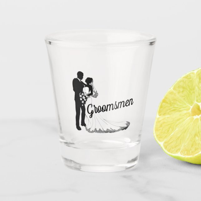  Groomsmen Shot Glass (Front)