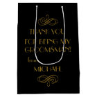 Groomsmen Tuxedo Personalized Wedding Thank You