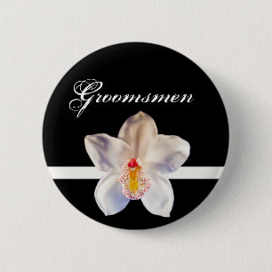 Groomsmen Wedding ID Badge 2 Inch Round Button