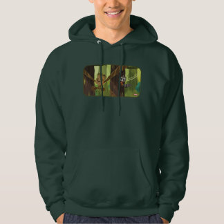 Groot and Rocket Swinging From Trees Hoodie