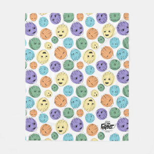 Groot Colourful Circle Pattern Fleece Blanket