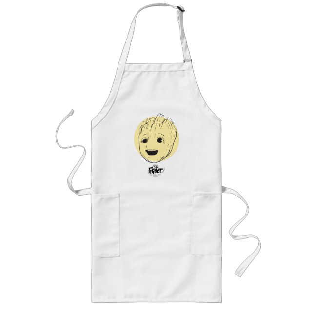 Groot Colourful Circle Pattern Long Apron (Front)