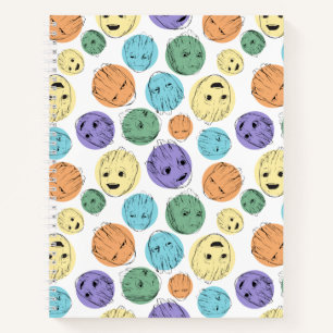 Groot Colourful Circle Pattern Notebook