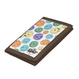 Groot Colourful Circle Pattern Trifold Wallet