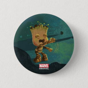 Groot Dancing Illustration 2 Inch Round Button