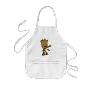 Groot Dancing Illustration Kids Apron