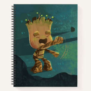 Groot Dancing Illustration Notebook