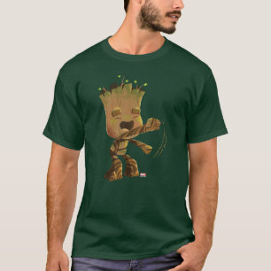 Groot Dancing Illustration T-Shirt