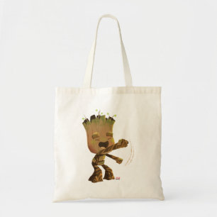 Groot Dancing Illustration Tote Bag