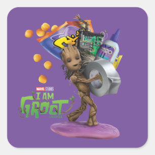 Groot DIY Project Graphic Square Sticker