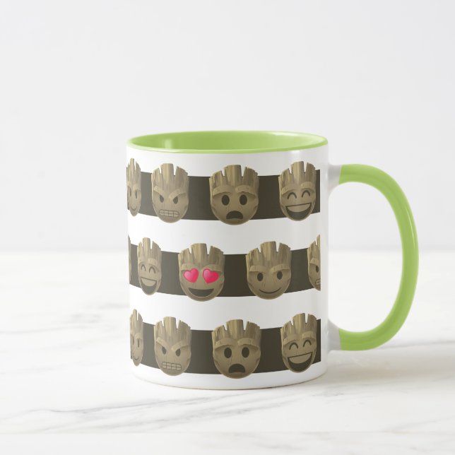 Groot Emoji Stripe Pattern Mug (Right)
