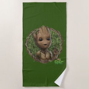 Groot Framed Badge Beach Towel